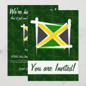 Jamaica Brush Flag Kaart (Voorkant / Achterkant)