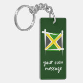 Jamaica Brush Flag Sleutelhanger (Voorkant Links)