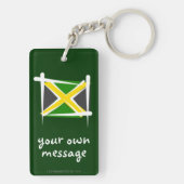 Jamaica Brush Flag Sleutelhanger (achterkant)