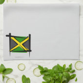 Jamaica Brush Flag Theedoek (Gevouwen)