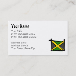 Jamaica Brush Flag Visitekaartje