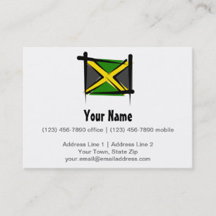 Jamaica Brush Flag Visitekaartje