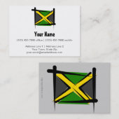 Jamaica Brush Flag Visitekaartje (Voorkant / Achterkant)