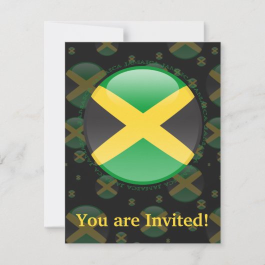 Jamaica Bubble Flag Kaart (Voorkant)