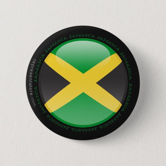 Jamaica Bubble Flag Ronde Button 5,7 Cm (Voorkant)