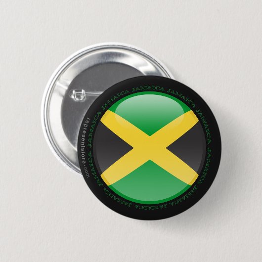 Jamaica Bubble Flag Ronde Button 5,7 Cm (Voorkant /achterkant)