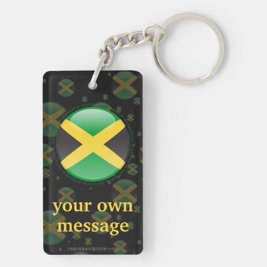 Jamaica Bubble Flag Sleutelhanger (achterkant)