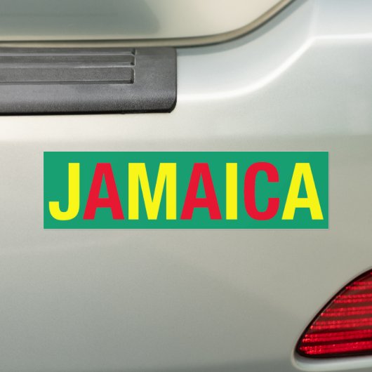 JAMAICA! BUMPERSTICKER (Op auto)