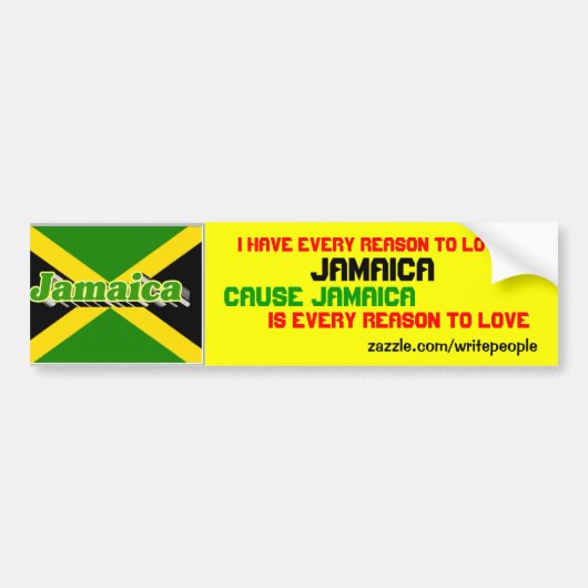 jamaica bumpersticker (Voorkant)
