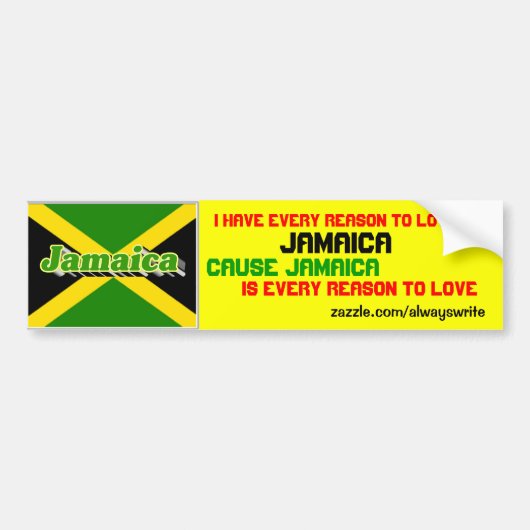 jamaica bumpersticker (Voorkant)