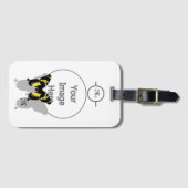 Jamaica Butterfly Shadow Monogram Bagagelabel (Voorkant (horizontaal))