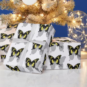 Jamaica Butterfly Shadow Monogram Cadeaupapier
