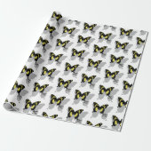 Jamaica Butterfly Shadow Monogram Cadeaupapier (Uitgerold)