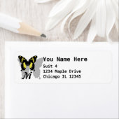 Jamaica Butterfly Shadow Monogram Etiket (Insitu)