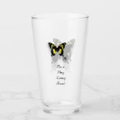 Jamaica Butterfly Shadow Monogram Glas (Voorkant)