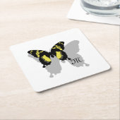Jamaica Butterfly Shadow Monogram Kartonnen Onderzetters (Schuin)