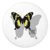 Jamaica Butterfly Shadow Monogram Keramische Knop (Voorkant)