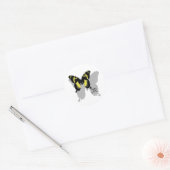 Jamaica Butterfly Shadow Monogram Ronde Sticker (Envelop)