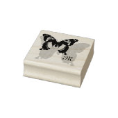 Jamaica Butterfly Shadow Monogram Rubberstempel (Stempel)