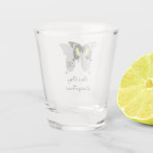 Jamaica Butterfly Shadow Monogram Shot Glas (Achterkant)
