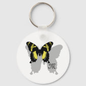 Jamaica Butterfly Shadow Monogram Sleutelhanger (Voorkant)