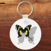 Jamaica Butterfly Shadow Monogram Sleutelhanger (Voorkant)
