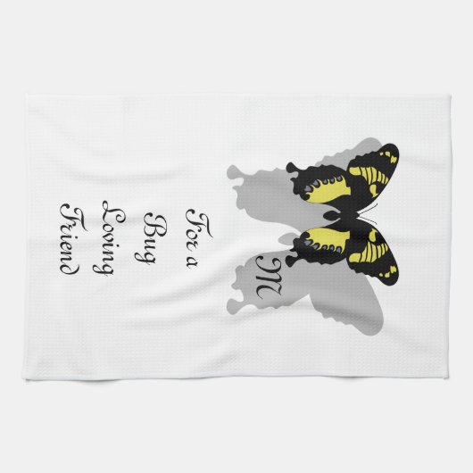 Jamaica Butterfly Shadow Monogram Theedoek (Horizontaal)