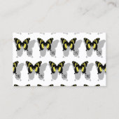 Jamaica Butterfly Shadow Monogram Visitekaartje (Voorkant)