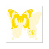 Jamaica Butterfly Shadow Monogram Zelfinktende Stempel (Design)
