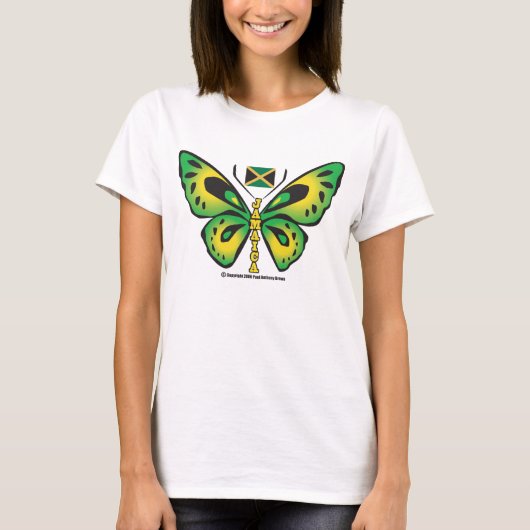 Jamaica Butterfly T-Shirt (Voorkant)