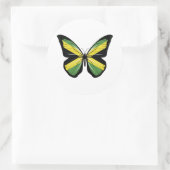Jamaica Butterfly vlag Ronde Sticker (Tas)