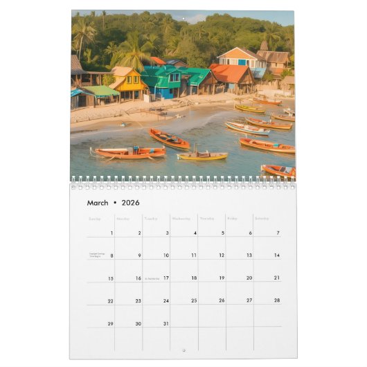 Jamaica calendar kalender (Mar 2026)