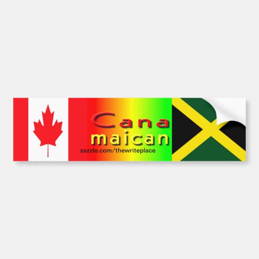 jamaica canadese bumpersstickers bumpersticker (Voorkant)