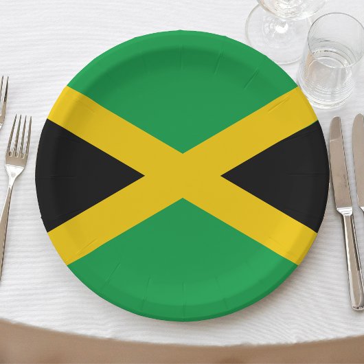 Jamaica Caraïben Jamaicaanse vlag Papieren Bordje