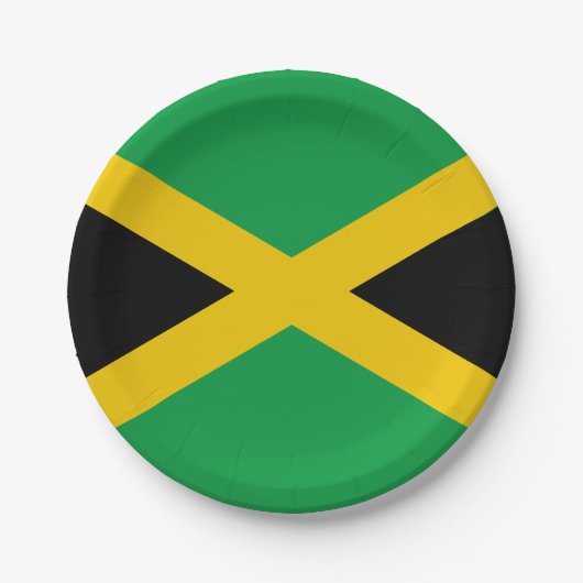 Jamaica Caraïben Jamaicaanse vlag Papieren Bordje (Voorkant)