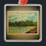 Jamaica Caribbean Ornament Vintage Travel<br><div class="desc">Een coole  Jamaica-versiering met palmbomen op een leuk  eiland.</div>