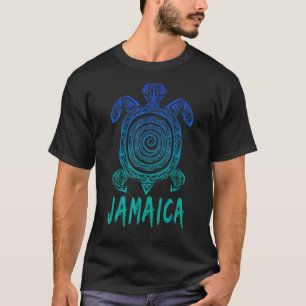 Jamaica Caribe Zee Turtles Tribal Scuba Diving Oce T-shirt