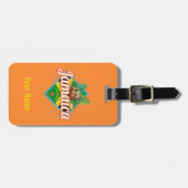 Jamaica caribische boon retro flag vacation  bagagelabel (Voorkant horizontaal)