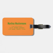 Jamaica caribische boon retro flag vacation  bagagelabel (Achterkant horizontaal)