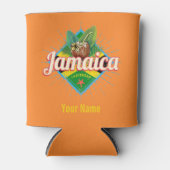 Jamaica caribische boon retro flag vacation blikjeskoeler (Voorkant)