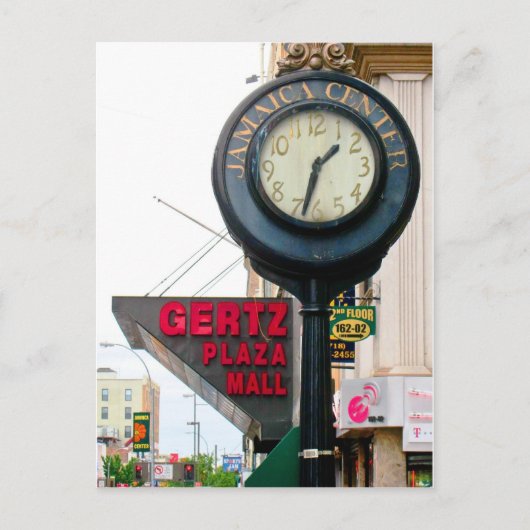 Jamaica Center gietvormig briefkaart (Voorkant)