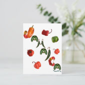 Jamaica Chili Peppers Briefkaart (Staand voorkant)