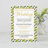 JAMAICA Christelijke Schrift Custom Wedding Kaart (Staand voorkant)