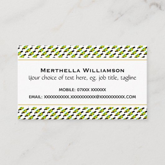 JAMAICA Christelijke Schrift Johannes 3:16 Visitekaartje (Voorkant)