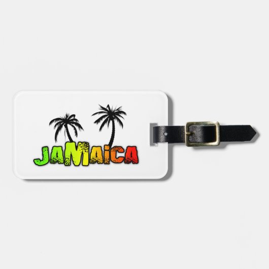 Jamaica coconut bomen bagagelabel (Voorkant horizontaal)