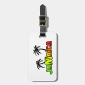 Jamaica coconut bomen bagagelabel (Voorkant verticaal)