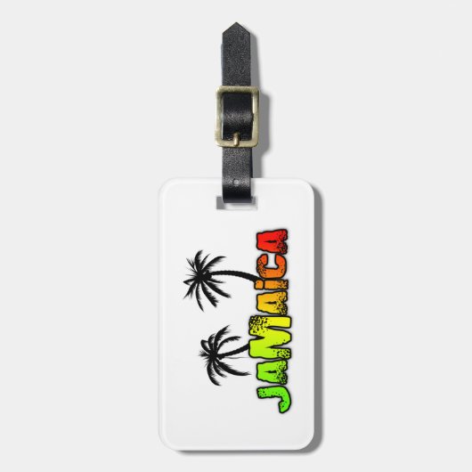 Jamaica coconut bomen bagagelabel (Voorkant verticaal)