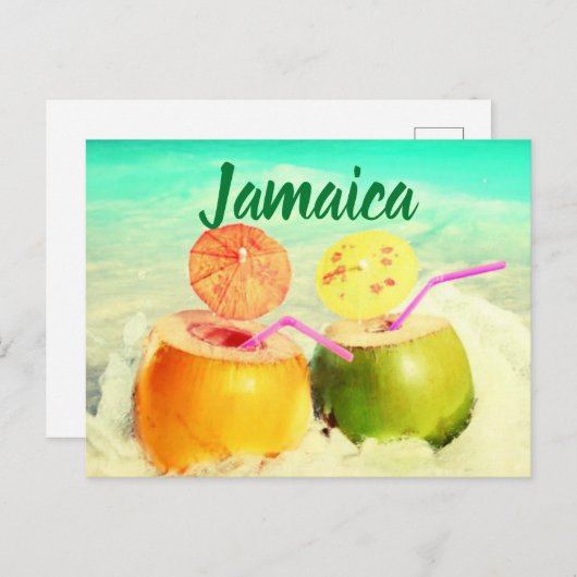 Jamaica coconuts briefkaart (Voorkant / Achterkant)