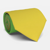 Jamaica Colors Gradient Green & Gold Caribbean Stropdas (Opgerold)