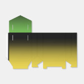 Jamaica Colors Gradient Ombre Green & Gold Bedankdoosjes (Uitgevouwen)